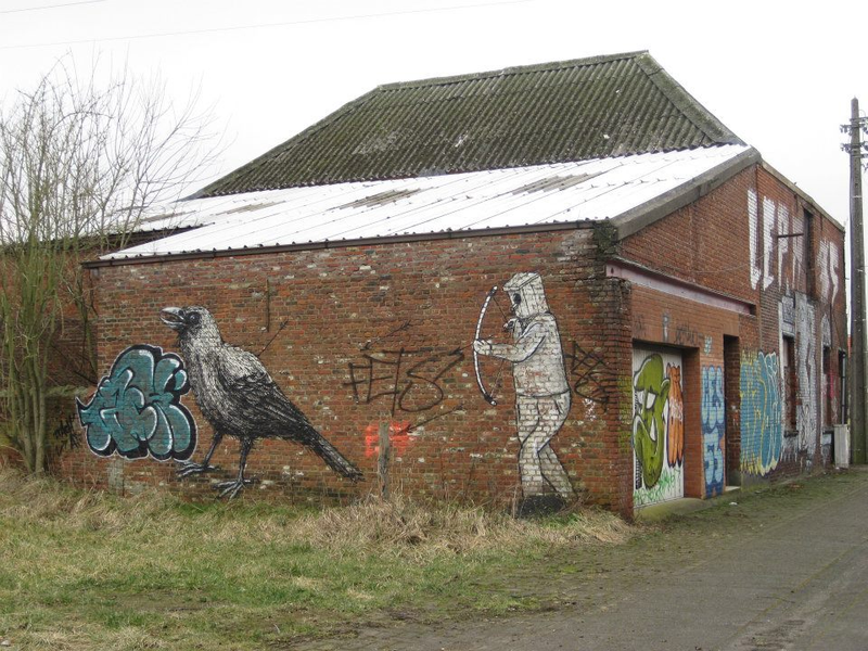 Illustration for article titled The Surreal Graffiti Left Behind in an Abandoned Village
